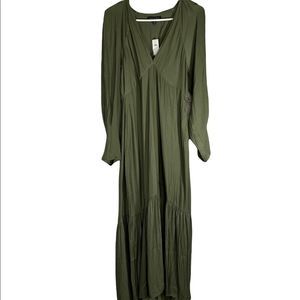 NWT Banana Republic Deep-V Maxi Dress; Ladies size 10